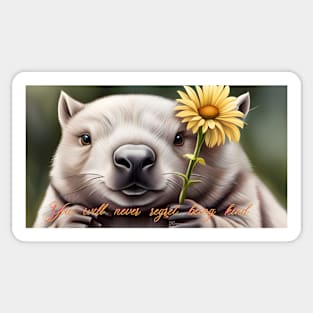 Kind Wombat Sticker